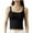 Black, variant on ZyeKqe Camisole Tops for Women Built in Bra Workout Crop Tank Top Sleeveless Athletic Shirts Slim Fitted