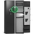 thumbnail image 1 of Riflevault 3-5 Gun Safe for Shotguns and Pistols, Quick Access Gun Cabinets with Adjustable Gun Racks and Removable Shelf, 1 of 7