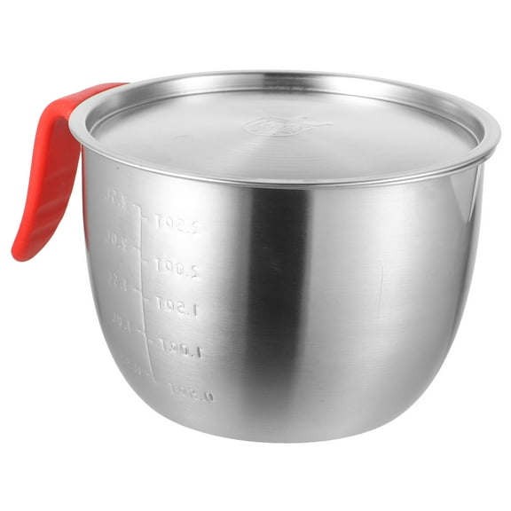 HONMEET Stainless Steel Mixing Bowl Set with Lid, Multi-Functional Kitchen Bowl for Baking, Cooking, Food Prep, , 1 Set