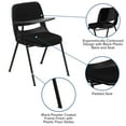thumbnail image 5 of Flash Furniture Black Padded Ergonomic Shell Chair with Right Handed Flip-Up Tablet Arm, 5 of 12
