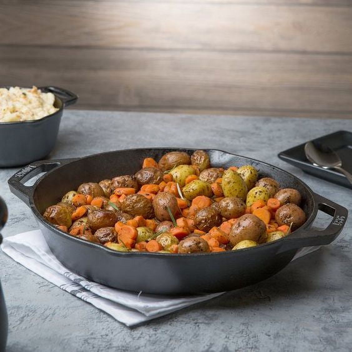 Lodge 12-Inch Cast Iron Seasoned Dual Handle Skillet photo 4