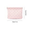 thumbnail image 2 of Ke1Clo Woven PU Cosmetic Bag, Waterproof Multi-Use Makeup Pouch for Cosmetics, Stationery, Small Storage Bag with Woven Texture for Home, Travel, Pink, 2 of 6
