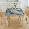 thumbnail image 3 of HAOXIT Gray White Square Fitted Tablecloth with Elastic Edge,Natural Square Table Cover Wipeable Washable Polyester Table Clothes for Kitchen Dining Party Patio Card Table 54''x54'', 3 of 7