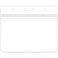 thumbnail image 1 of Porte-Badge Horizontal Scellable Étanche en Plastique Transparent Étiquette de Nom Porte-Cartes d'Identité (20 Pcs), 1 of 6