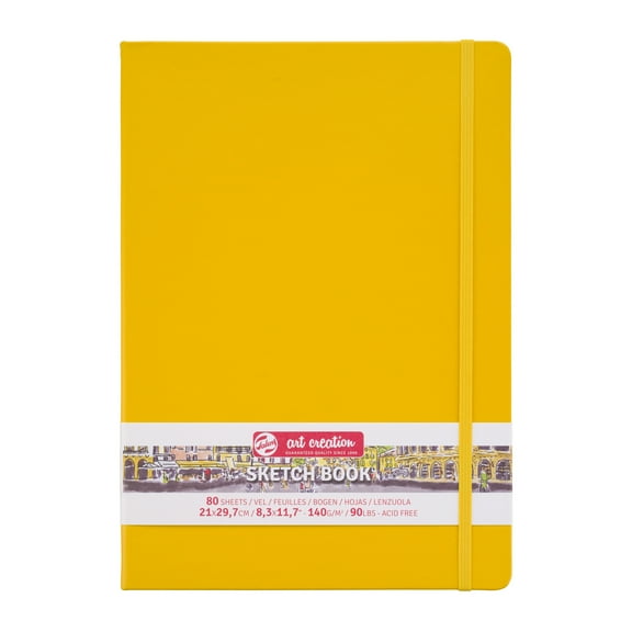 Talens Art Creation Sketch Book, Yellow, 8.3" x 11.7"