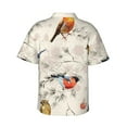 thumbnail image 3 of Picia Little Birds Gentle Cotton Regular Fit Short Sleeve Casual Hawaiian Shirt for Men-3X-Large, 3 of 9