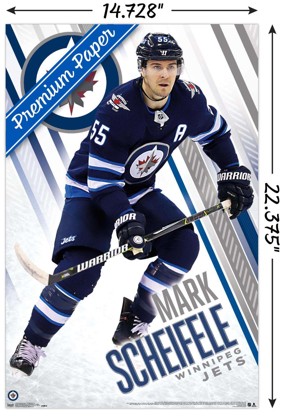 NHL Winnipeg Jets - Mark Scheifele 18 Wall Poster, 14.725" x 22.375"
