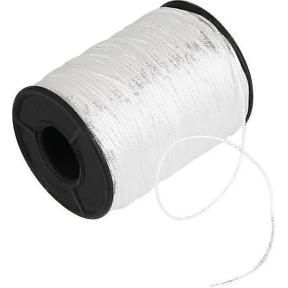 150 Yards Braided Shade Rope, Diameter 1mm White Polyethylene Cord For Venetian Blinds Curtain Aluminum Slat Shutter Louver Plant Gardening And Crafts-week