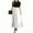 18# White, variant on UoCefik Plus Size Maxi Dresses For Curvy Women Elegant Floral Print Short Sleeve a Line Dresses Tie Belted Flowy Ruffle Hem Petite Party Summer Dress Navy S