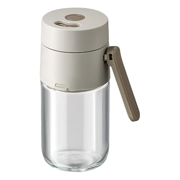 ACDANC Sugar Dispenser with Pour Spout Weighted Pourer Clear Sugar Shaker Dispenser Sugar Container Glass Jar Coffee Bar Accessories and Organizer Accessories for Creamer,Tea and Baking（180ml）