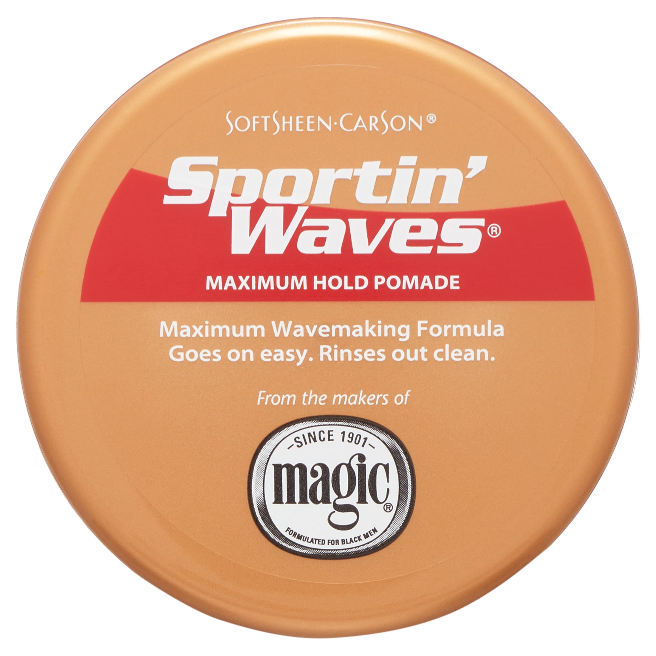 SoftSheen-Carson Sportin' Waves Moisturizing Maximum Hold Hair Pomade for Wavy Hair, 3.5 oz