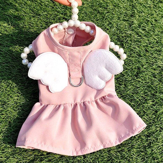 Vestido De Cachorro De Alas De Ángel Vestidos De Verano Para Perros Y Con Pista Falda Para Gatos Ropa Para Mascotas Gao Jinjia unisex