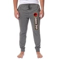 thumbnail image 4 of Jurassic Park Mens' Dinosaur Film Movie Title Logo Sleep Jogger Pajama Pants XX-Large, 4 of 5