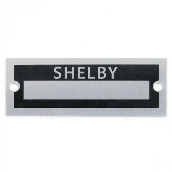 Vintage Parts USA 324041 Aluminum Blank Data Vin Plate - Shelby