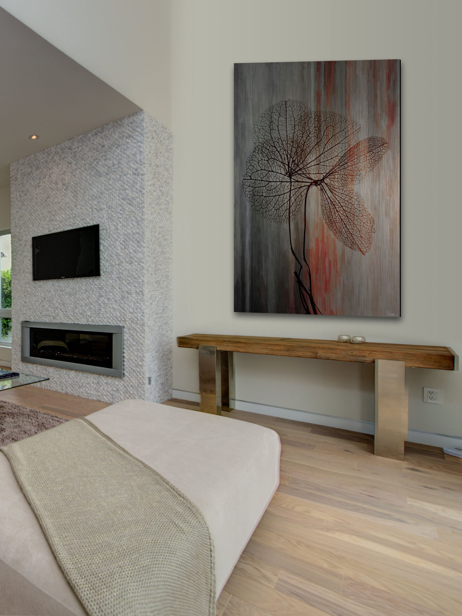 Parvez Taj Sea Tree Art Print on Brushed Aluminum