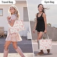 thumbnail image 6 of Large Capacity Tote Bag,Pioneer Flower Floral Print Pattern Handbag Fashion Luxury Tote Bag,15.7"x13"x 5.1" Inches,Laptop Compatible, 6 of 6