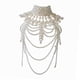 thumbnail image 3 of Collar De Borlas De Cadena De Cuerpo En Capas Clásico Hermoso Para Dama Hugo  Cadena del cuerpo, 3 of 10