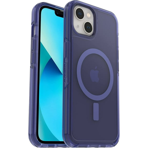 OtterBox Symmetry Series  Clear Antimicrobial Case with Magsafe for iPhone 13 Only - Non-Retail Packaging - Feelin Blue