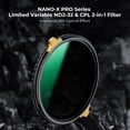 thumbnail image 2 of Filtro de lente K&F Concept Variable ND2-32 ND82 mm y CPL82 mm, 2 of 7