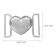 thumbnail image 4 of OUNONA Cover Buckle Clip Silver Metal Multi-Function Buckle For Women 1Pack, 4 of 8