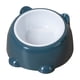 thumbnail image 2 of Comedero y bebedero elevado de gran capacidad para gatos, diseño ancho y poco profundo para una alimentación cómoda, plato de plástico para mascotas de 250 ml, 15 x 7,5 cm, paquete de 1, 2 of 6