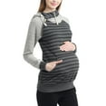 thumbnail image 2 of Maternity Active Asymmetrical Zip Sweatshirt Hoodie, 2 of 3