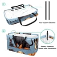thumbnail image 4 of Dachshund Large Capacity Foldable Laundry Organizer Storage Bins Beach Bag Storage Bag Reusable Oxford Cloth, 4 of 7
