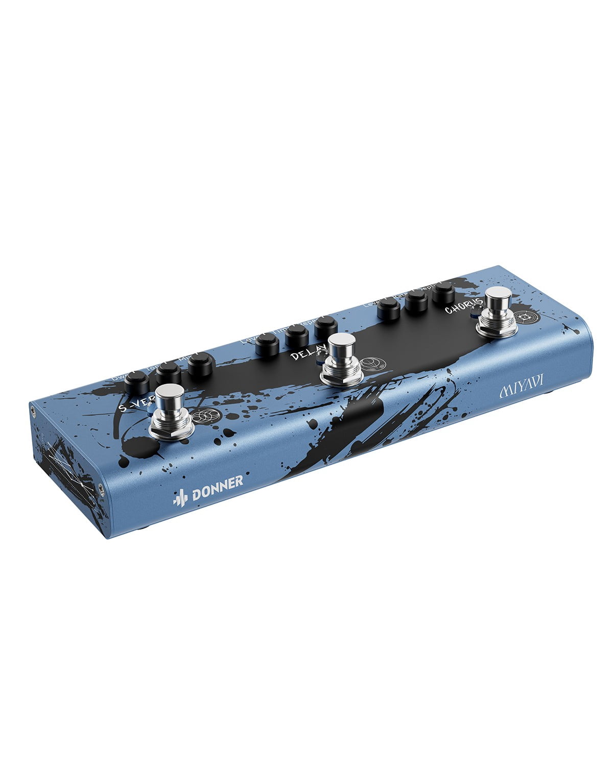 Donner X MIYAVI Multi Effects Pedal Chorus Delay Reverb 3-in-1 Guitar