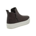 thumbnail image 3 of JSlides Women's CINDY Leather Upper Dual Zippers Sneaker, GREY LEATHER (GREY LEATHER, 6.5), 3 of 4