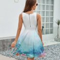 thumbnail image 6 of Watercolor Coral Reef (1) Sleeveless Dress Women Summer Evening Dresses Ladies Sundress, 6 of 7