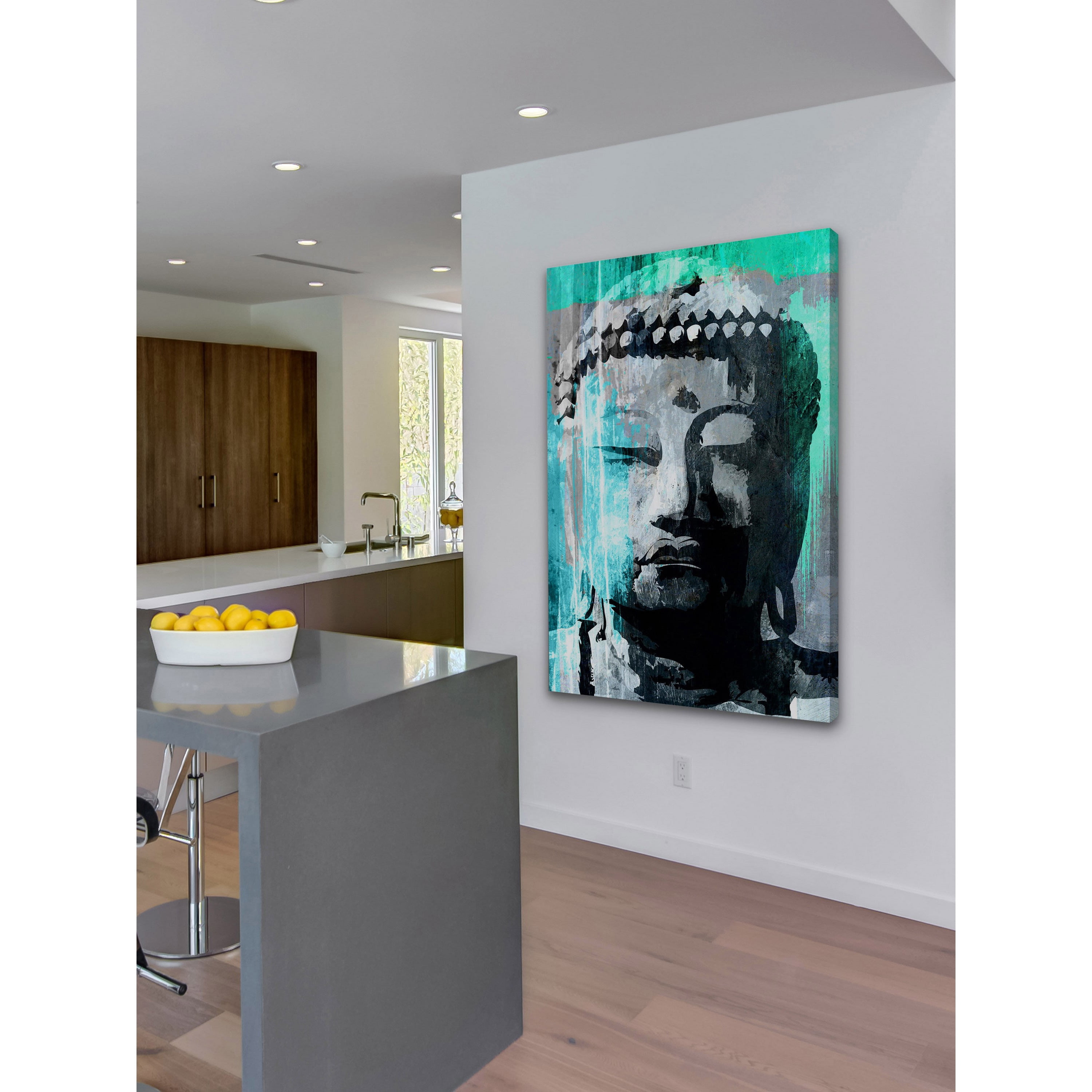 Marmont Hill "Buddha Giant" by Rick Martin Painting Print on Wrapped Canvas