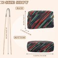 thumbnail image 4 of FORMRS Women Crossbody Purse with Chain Strap Vegan Leather Shoulder Handbag, Red Abstract Lines, 4 of 7