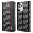 thumbnail image 5 of Case For Samsung Galaxy A52S 5G Leather Folio Flip Case With Card Holder Kickstand Full Protection Magnetic Carbon Fiber Card Insertion, 5 of 5