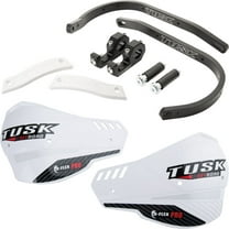 Tusk D-Flex Pro Adventure Handguards Black Bar/White Plastics 7/8" Bars for KTM 1290 Super Adventure S 2018-2020,2022-2024