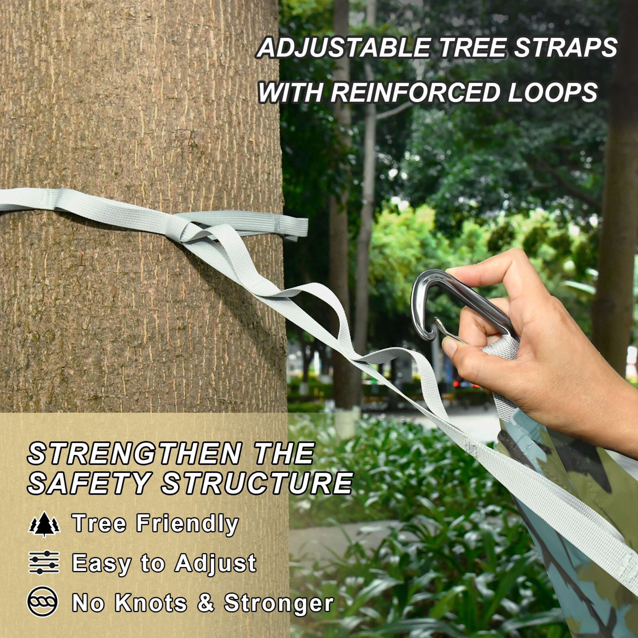 Hanging Hammock Portable Travel Camping For Outdooor Beach Camping Hiking Sitting in The Forest
