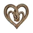 thumbnail image 3 of Corazón abstracto Mano Escultura de pared Placa Estatua Decoración Obra de arte Adorno Manos juntas para el hogar Dormitorio Oficina Soledad Escultura de arte de pared, 3 of 10