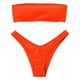 thumbnail image 1 of Gibobby Bañador de Bikini Traje de baño de control Bikini Traje de baño de cintura alta para dos mujeres Conjunto de tankinis(Naranja,CH), 1 of 4