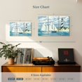thumbnail image 3 of Elephant Stock Passing The Light Wall Art - Horizontal Multi Panel Canvas - Living Room Wall Decor - Transportation Multi Panel - Blue And White Decor By Paul Brent - 23" x 14", 3 of 4