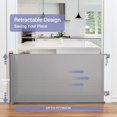 Retractable Baby Gates Extra Wide，Retractable Dog Gate The House
