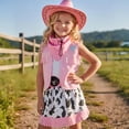 thumbnail image 3 of Cowgirl Cosplay, Cowgirl Costume, Cowgirl Outfit, Cowgirl Roleplay, Cowgirl Cos, Fringe Cowgirl Costume Set Brown Vest Skirt With Hat and Bandana Western Outfit for Trick Or Treat, Pink L, 3 of 8