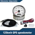 thumbnail image 1 of Waterproof 85mm Gps Speedometer 0-125 Mph 0-160 Mph 0-200 Mph For Snowmobile Motorcycle Atv Utv Total Mileage Adjustable 12v 24v, 1 of 1
