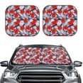 thumbnail image 2 of Fotbe Leaves And Flowers 2-Piece Car Windshield Sun Shade | Sun Blocker for Car Windshield | Foldable Automotive Interior Accessories for Sun Protection-Medium, 2 of 7