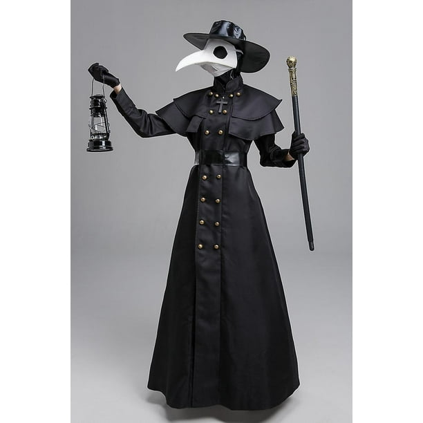 Halloween Medieval Punk europeo y americano plaga Doctor Birdman bata de Cosplay disfraz Walmart en linea