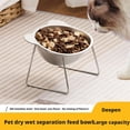 thumbnail image 2 of Raised Stainless Steel Cat Food Bowl, 15° Tilted Anti-Vomiting Dog Dishes with Metal Stand for Indoor Cats, Kitten, Puppies and Small Dogs, Whisker Friendly, 2 of 9