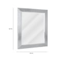 thumbnail image 5 of Espejo de pared decorativo con marco texturizado cromado Fine Art Tj, 5 of 5