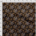 thumbnail image 4 of oneOone Polyester Spandex Brown Fabric Floral Retro Sewing Craft Projects Fabric Prints By Yard 56 Inch Wide, 4 of 5
