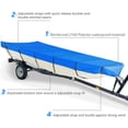 thumbnail image 3 of Boat Cover Waterproof Trailerable Heavy Duty Blue Fit for Jon Boat 14Ft Long and Beam Width Up to 70Inch, 3 of 9