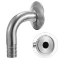 Zoyueyie Stainless Steel Sanitary Hose Barb Pipes Fitting Tri Clamp 90