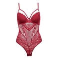 thumbnail image 1 of Sexy tentación de encaje transparente europeo y americano sujetador ajustado mono estilo francés sexy mono, 1 of 5