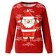 thumbnail image 5 of Sudadera con capucha Gibobby, jersey de Manga larga, estampado de Navidad para Mujer (Blanco, L), 5 of 5